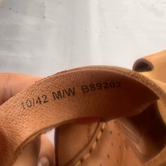 Born Beluna Cork Platform Wedge Sandals Womens 10/42 Brown Leather Boho Hippie - Picture 4 of 9